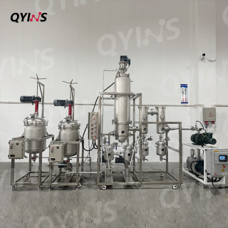 1平方不銹鋼分子蒸餾機(jī)組 防爆攪拌預(yù)熱罐 