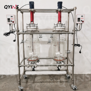 連續(xù)反應釜 四氟釜蓋耐腐蝕軸套機械密封20L、30L、50L、100L