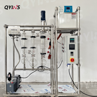 可用于脫除魚(yú)油內(nèi)低分子化合物/高分子聚合物60C玻璃薄膜蒸發(fā)器